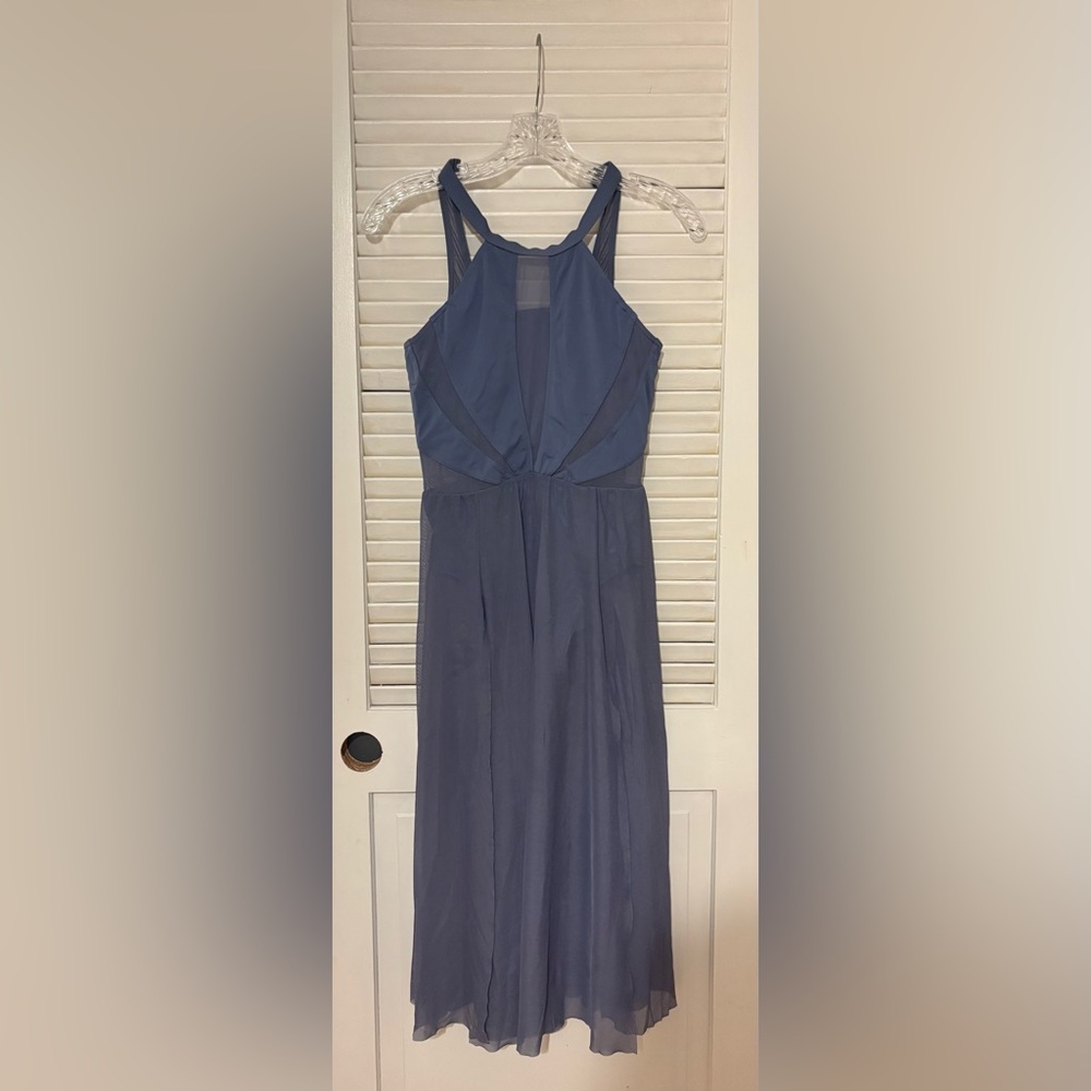 Blue Mesh Dance Costume